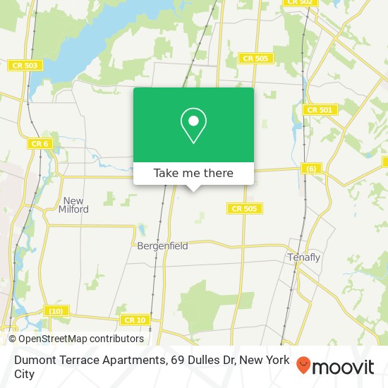 Mapa de Dumont Terrace Apartments, 69 Dulles Dr