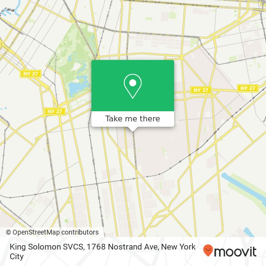 King Solomon SVCS, 1768 Nostrand Ave map