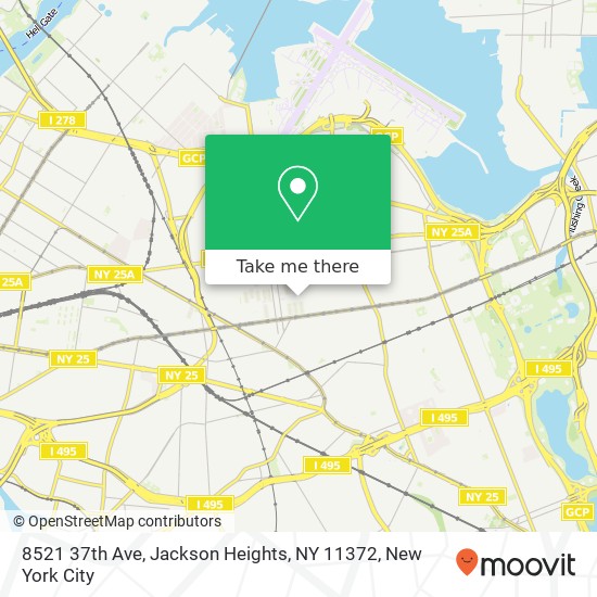 8521 37th Ave, Jackson Heights, NY 11372 map