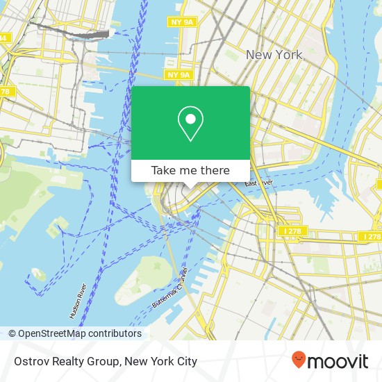 Ostrov Realty Group, 80 Wall St map