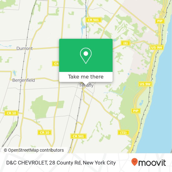 Mapa de D&C CHEVROLET, 28 County Rd