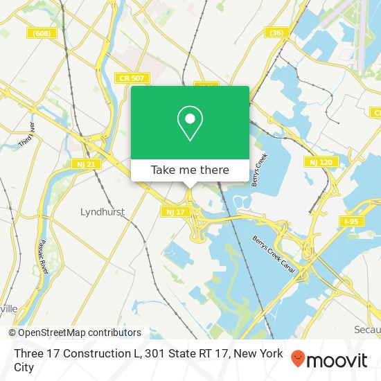 Mapa de Three 17 Construction L, 301 State RT 17