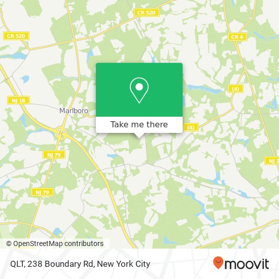 QLT, 238 Boundary Rd map