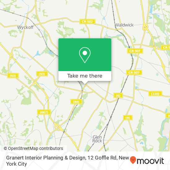 Granert Interior Planning & Design, 12 Goffle Rd map