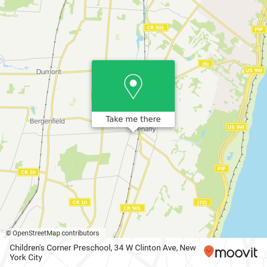 Children's Corner Preschool, 34 W Clinton Ave map