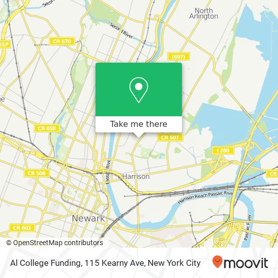 Al College Funding, 115 Kearny Ave map