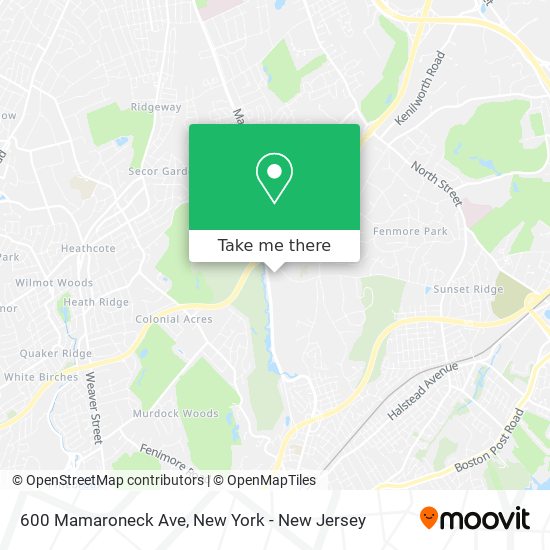 Mapa de 600 Mamaroneck Ave