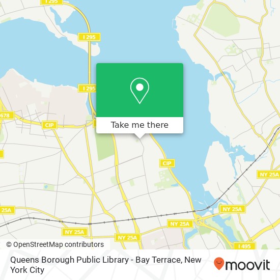 Queens Borough Public Library - Bay Terrace map