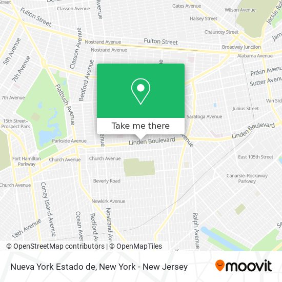 Nueva York Estado de map