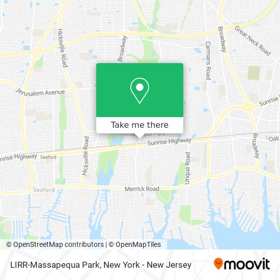 Mapa de LIRR-Massapequa Park