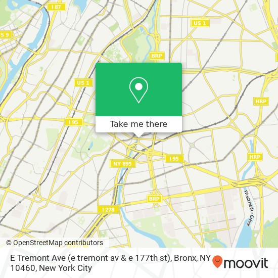 E Tremont Ave (e tremont av & e 177th st), Bronx, NY 10460 map