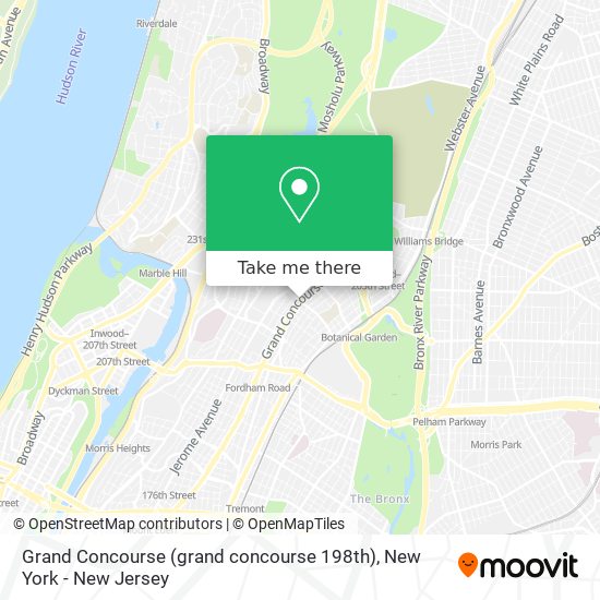 Grand Concourse (grand concourse 198th) map