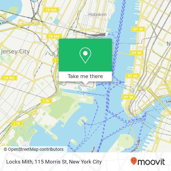 Mapa de Locks Mith, 115 Morris St