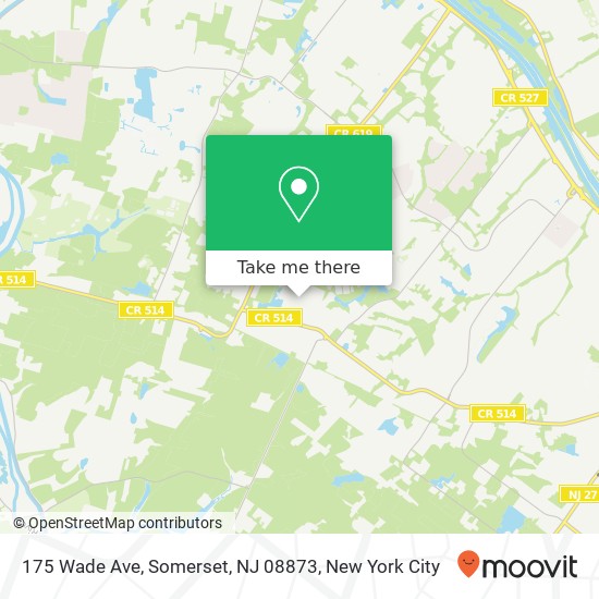 Mapa de 175 Wade Ave, Somerset, NJ 08873