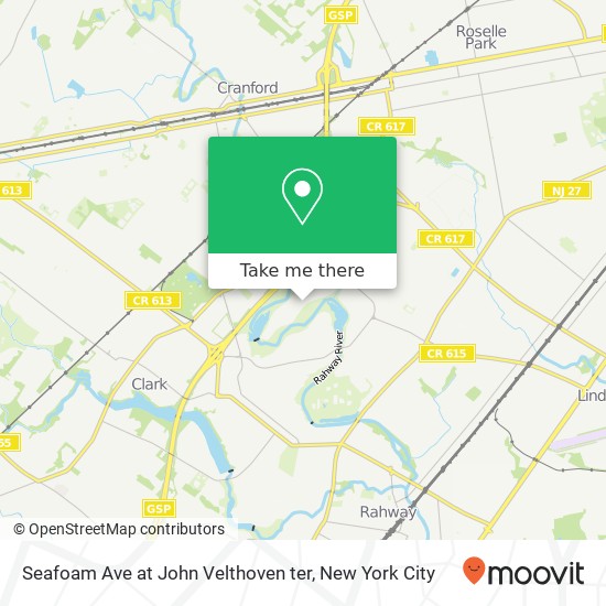 Mapa de Seafoam Ave at John Velthoven ter