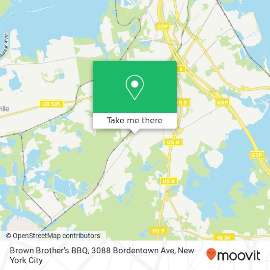 Brown Brother's BBQ, 3088 Bordentown Ave map