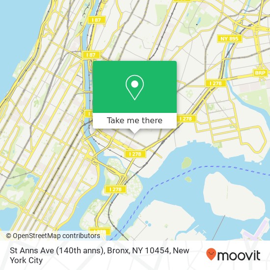 St Anns Ave (140th anns), Bronx, NY 10454 map