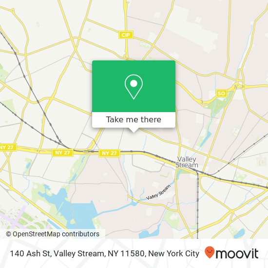 140 Ash St, Valley Stream, NY 11580 map