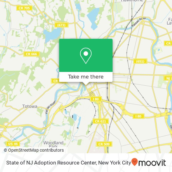 State of NJ Adoption Resource Center map