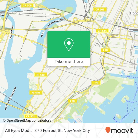 Mapa de All Eyes Media, 370 Forrest St