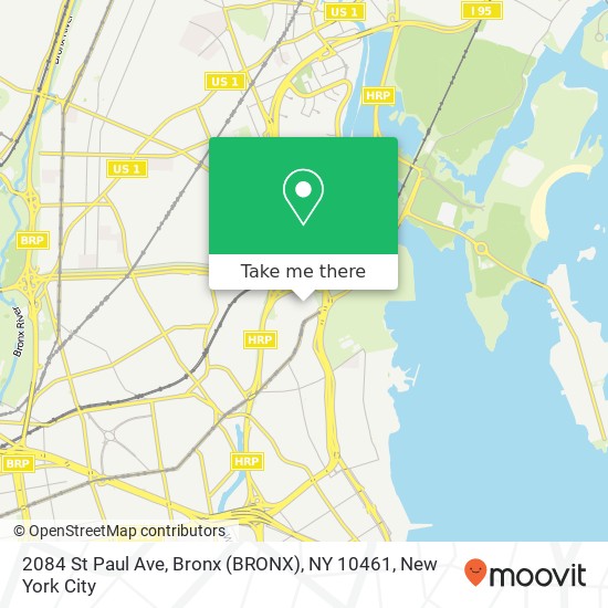 Mapa de 2084 St Paul Ave, Bronx (BRONX), NY 10461