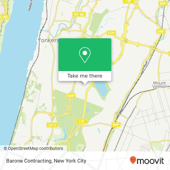 Barone Contracting map