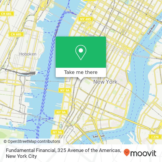 Fundamental Financial, 325 Avenue of the Americas map