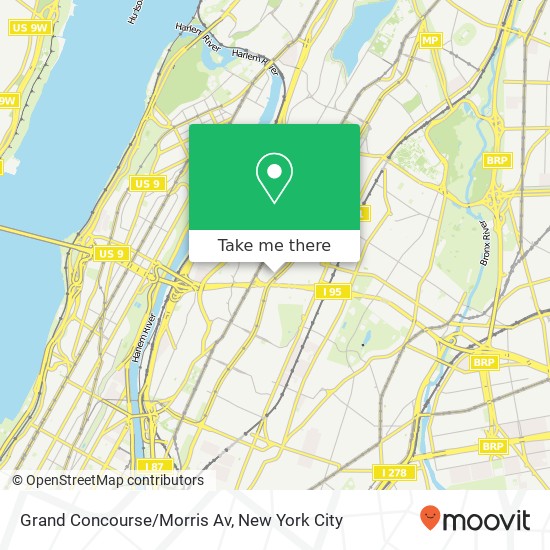 Grand Concourse/Morris Av map