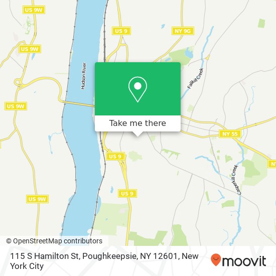 115 S Hamilton St, Poughkeepsie, NY 12601 map