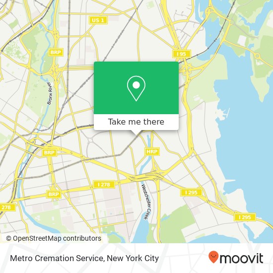 Metro Cremation Service map