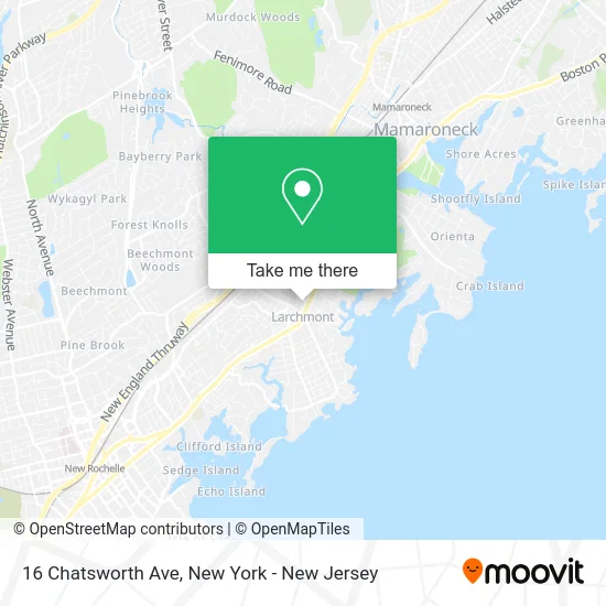 16 Chatsworth Ave map