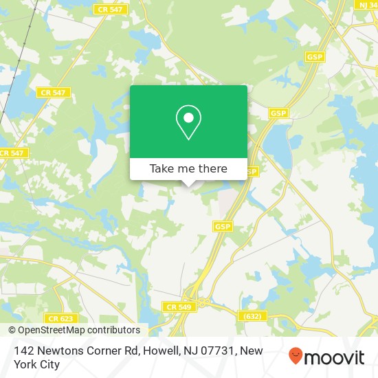 142 Newtons Corner Rd, Howell, NJ 07731 map