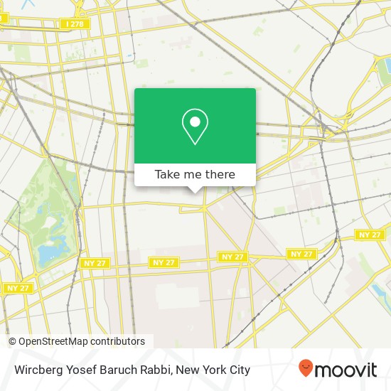 Mapa de Wircberg Yosef Baruch Rabbi, 719 Crown St