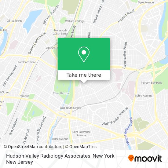 Hudson Valley Radiology Associates map