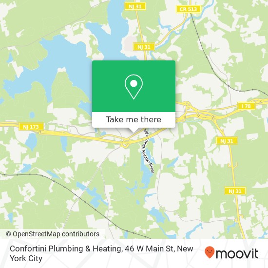 Mapa de Confortini Plumbing & Heating, 46 W Main St