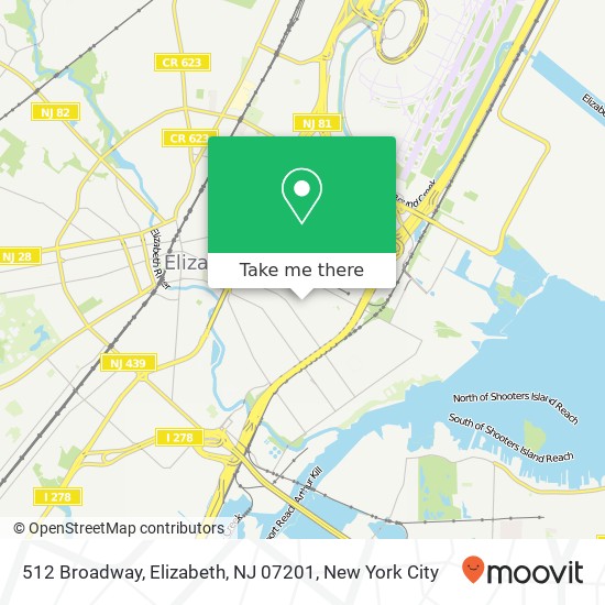 512 Broadway, Elizabeth, NJ 07201 map