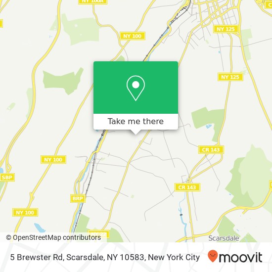 Mapa de 5 Brewster Rd, Scarsdale, NY 10583