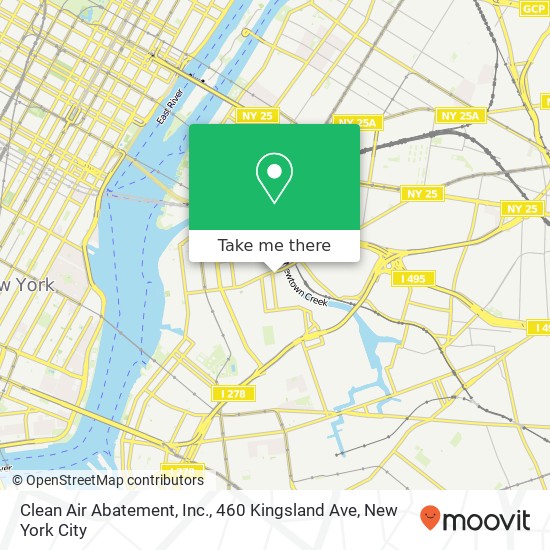 Clean Air Abatement, Inc., 460 Kingsland Ave map