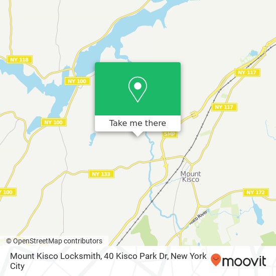Mapa de Mount Kisco Locksmith, 40 Kisco Park Dr
