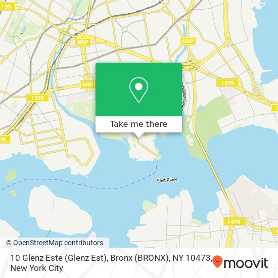 10 Glenz Este (Glenz Est), Bronx (BRONX), NY 10473 map