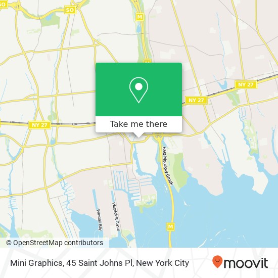 Mapa de Mini Graphics, 45 Saint Johns Pl