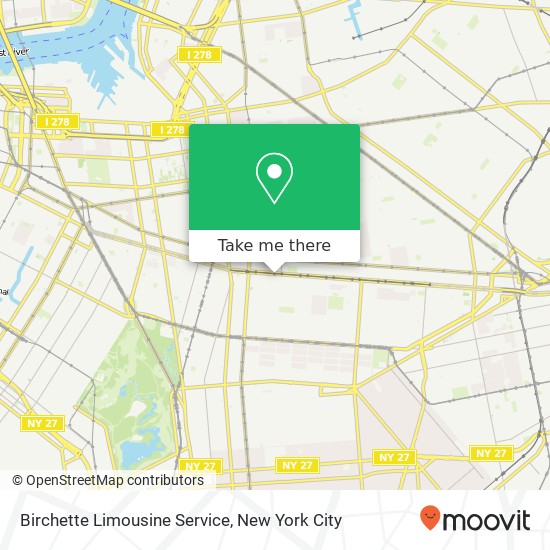 Mapa de Birchette Limousine Service