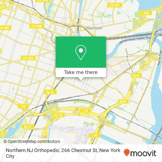 Northern NJ Orthopedic, 266 Chestnut St map