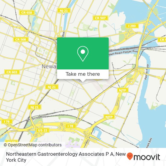 Mapa de Northeastern Gastroenterology Associates P A, 24 Merchant St