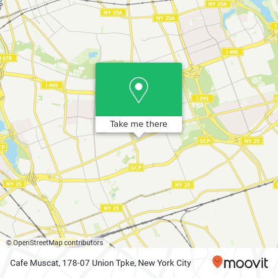 Mapa de Cafe Muscat, 178-07 Union Tpke