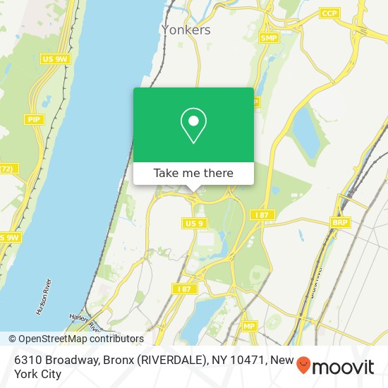 Mapa de 6310 Broadway, Bronx (RIVERDALE), NY 10471