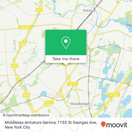 Mapa de Middlesex Armature Service, 1155 St Georges Ave