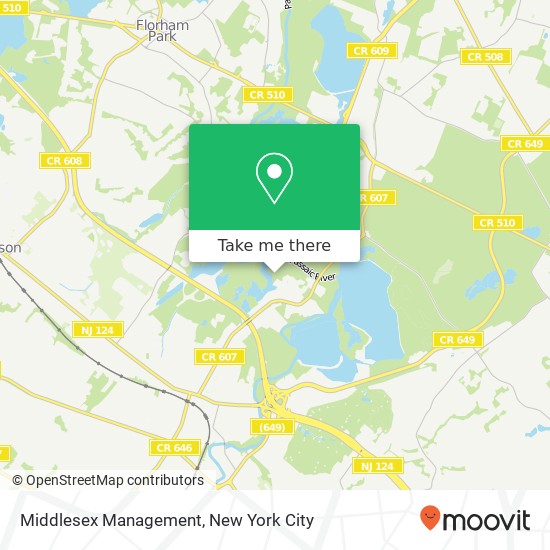Middlesex Management map