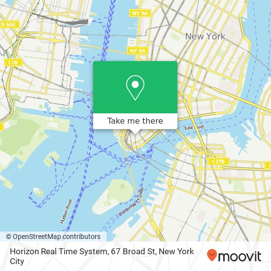 Mapa de Horizon Real Time System, 67 Broad St