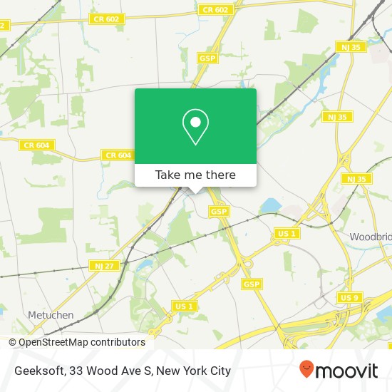 Mapa de Geeksoft, 33 Wood Ave S